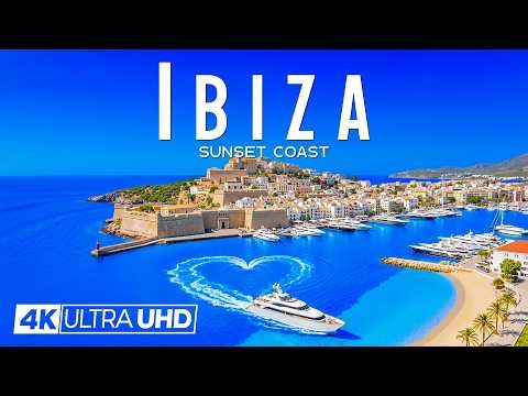 Ibiza 4K Drone Footage | Sunset Beaches, Island Coast & Clear Water