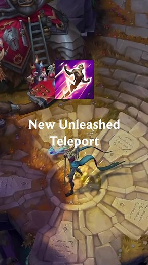 In 2025, Teleport will no longer instantly blink the champion after its channel. Now, they will instead visually travel across the map, with Teleport moving slower and Unleashed Teleport moving much quicker. | League of Legends