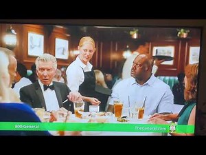 Shaquille O'Neal and Michael Buffer eating together (The General 2021 commercial)