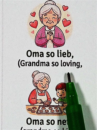 Ich hab die beste Oma ❤️Lerne deutsche Sätze über Familie und Liebe. Sehr nützlich im Alltag. Deutsch lernen 🇩🇪