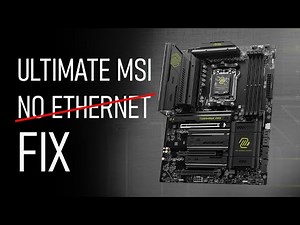 MSI MOTHERBOARD NO ETHERNET DETECTED FIX / SOLUTION