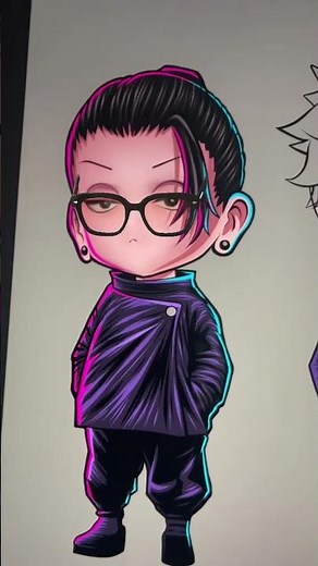 Drawing geto suguru chibi