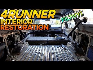 Restoring 35 Year Old Toyota 4Runner Interior | Dirty Interior Removal