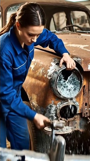 Scrap Car 33 Seconds Full Restoration 😱 | Old Rusty Car Repair