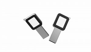 [Hot Item] Latest Design Crystal Upper and Leather Key Chain USB Flash Drive