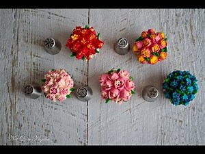 Flower Basket Cupcakes and piping tips using RUSSIAN TIPS!