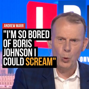 97K views · 3.1K reactions | 'I'm so bored of Boris Johnson I could scream.’ Andrew Marr delivers an epic takedown of the 'selfish, narcissistic' ex-PM in the form of poetry. | LBC | Facebook