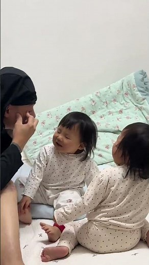 Every day I have to scare my two babies to tears.
