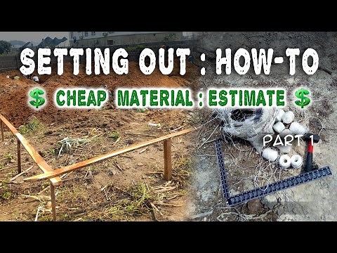 Building setting out | Cheap material #building setting out