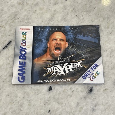 Nintendo Game Boy Color WCW Mayhem Manual Video Game Instruction Booklet | eBay
