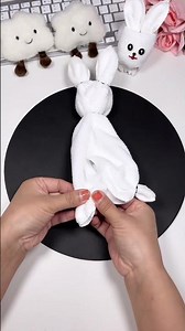 Learn how to make a cute bunny from a cloth handkerchief with this simple and fun tutorial!
