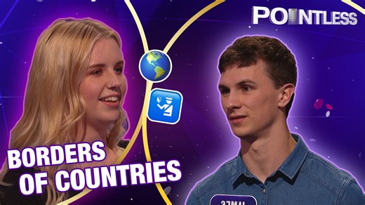 Time for some WORLD geography trivia! 🌏 Contestants must guess countries that have a land border with the following countries: Pakistan, Papua New Guinea, Peru, Poland and Portugal. | Pointless