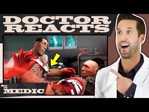 ER Doctor REACTS to Meet the Medic - Team Fortress 2 (TF2)