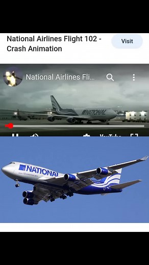 National Airline Flight 102 Crash Animation