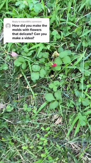 Silver Jewelry Making Process with Tiny Plants Mold
