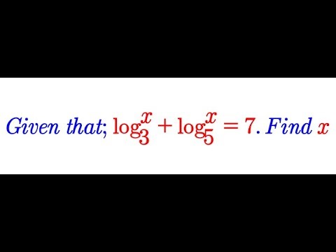 Amazing techniques on solving logarithmic equation