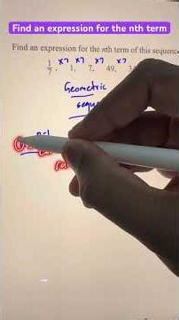 Q35 Find an expression for the nth term