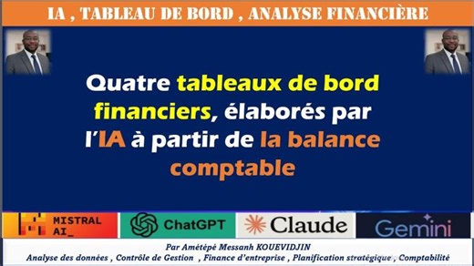 Pilotage Financier Intelligent : Tableau de Bord Web IA fondé sur la Balance Comptable | Messanh Amétépé KOUEVIDJIN