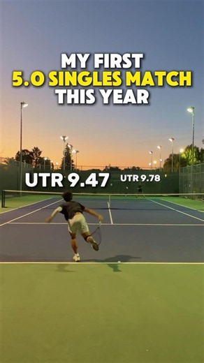 UTR 9.4 vs UTR 9.8 highlights... #tennis #shorts #usta