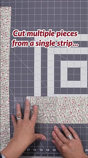 No Waste Quilting! Multiple Pieces from One Fabric Strip