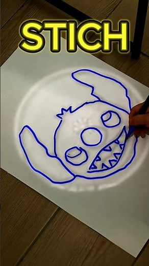 🧵 Draw Stitch with Light! 🌟 Projector Art Fun #kids #learn