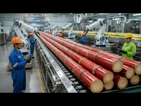 How 100 Tons of Sugarcane Become Pure Sugar in SECONDS! (Full Process Tour)