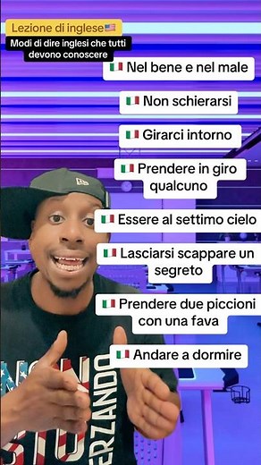 Lezione di inglese - modi di dire inglesi che tutti devono conoscere #inglese #ingleseperitaliani