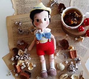 Crochet Pinocchio Amigurumi Doll Free Pattern - Lovelycraft