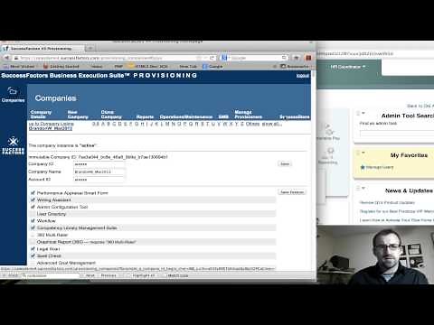 A Quick Peak at SF Provisioning: SAP SuccessFactors Tutorial