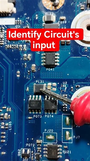 How to Locate the inputs of motherboard circuits like a pro #motherboardrepair #repair #shorts