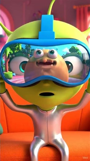 The Alien wearing VR glasses