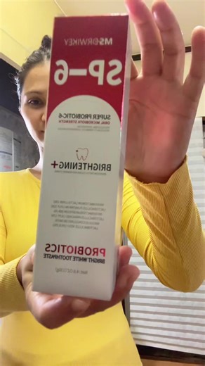 MSDRWIKEY#PROBIOTICS bright white toothpaste#clean and remove stains#click yellow cart#tiktokshop#goviral🙏🙏💖💖