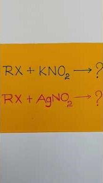 AlkylhalidereactnwithKNO2/AgNO2#shortfeed#shortvideo#ytshorts#jeemains#advance#neet@chemistrytunnel