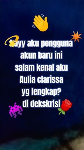 Haloo aku penguna akun baru ini👋