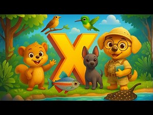 Animals That Start With X – Fun ABC Song for Kids | Learn the Alphabet with Happy Songland