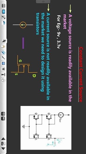 Constant Current Source Using #mosfet | #transistor #fets #microelectronics #analogelectronics #bjt