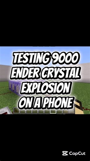 MASSIVE ENDER CRYSTAL EXPLOSION💥📱🤯 #shorts #viralshorts #minecraft #memes