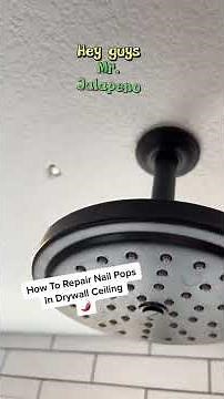 How To Repair Nail Pops In Drywall Ceiling. #drywallrepair #howtodiy #ceilingrepair #handyman