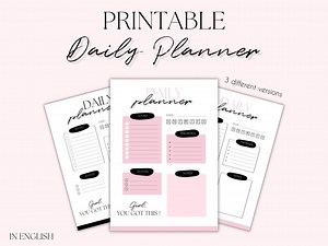 Printable To Do List • Task Lists • PDF imprimable • PDF daily planner checklist • Instant Download A4 / A5 • Planificateur de productivité - Etsy France