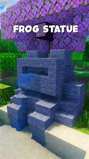 FROG STATUE TUTORIAL #minecraft #minecraftshorts #minecraftbuilding #subscribe #fyp #like