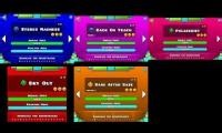 Mix of 6 videos from youtube : geometry dash all 5 levels