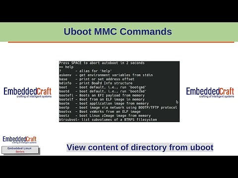 Uboot MMC Commands - View content of directory from uboot
