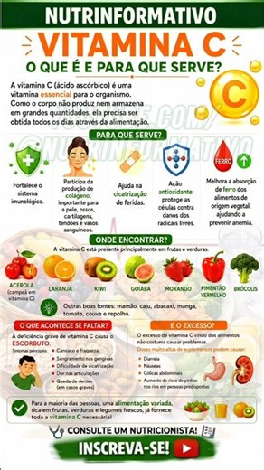 🍊 O que é vitamina C e por que ela é importante?