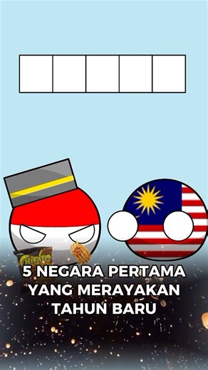 5 NEGARA PERTAMA YANG MERAYAKAN TAHUN BARU 😙 II CB #countryballs #animasiindonesia #l87k