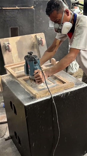 the process of making a speaker cable plate pattern #tutorial #woodworking