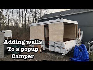 How to Add Walls to a Popup Camper Toy Hauler Conversion E06