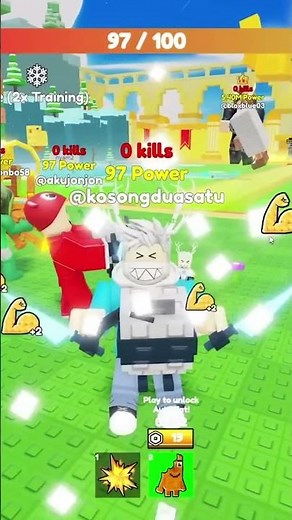 Akudav & Jonjon Eat Brainrot To Become Strong Giants In Roblox