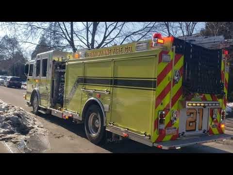Penn Wynne Fire Company Engine 21 Responding/Arriving and Returning 2-27-26