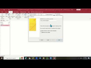 How to Create & Edit a Data Entry Form in Microsoft Access Using the Form Wizard