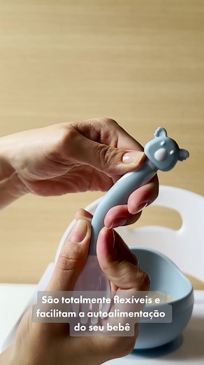 Kit Talher Flexível Coala da Buba: Autoalimentação para Bebês | Buba Baby